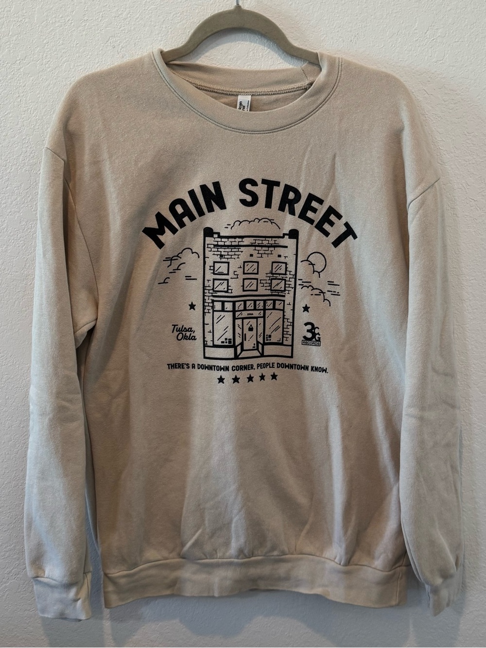 Hanson 3CG Ida Red Main Street Crewneck Sweatshirt Tulsa Oklahoma